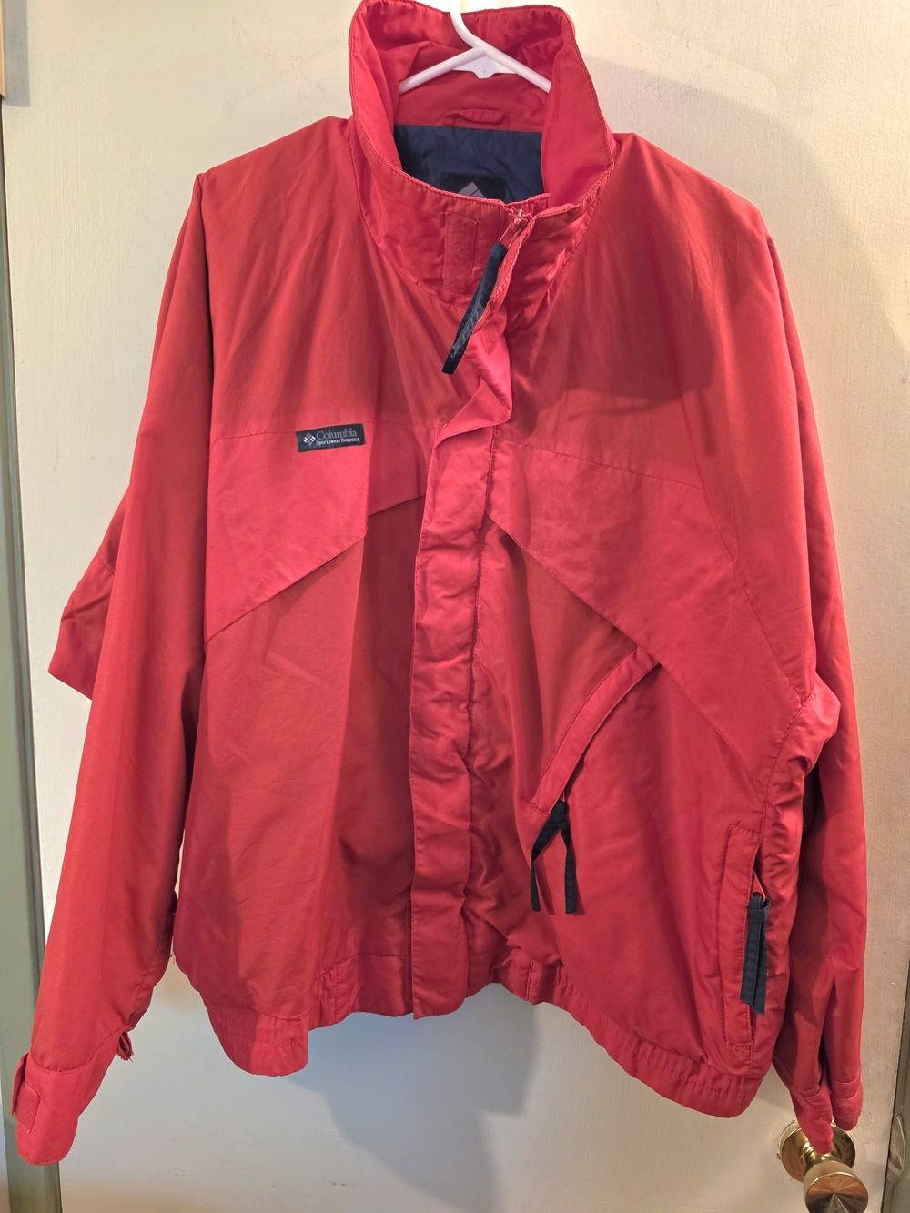Vtg. 70's Whirlibird Columbia Women's Red Lightweight Jacket!!